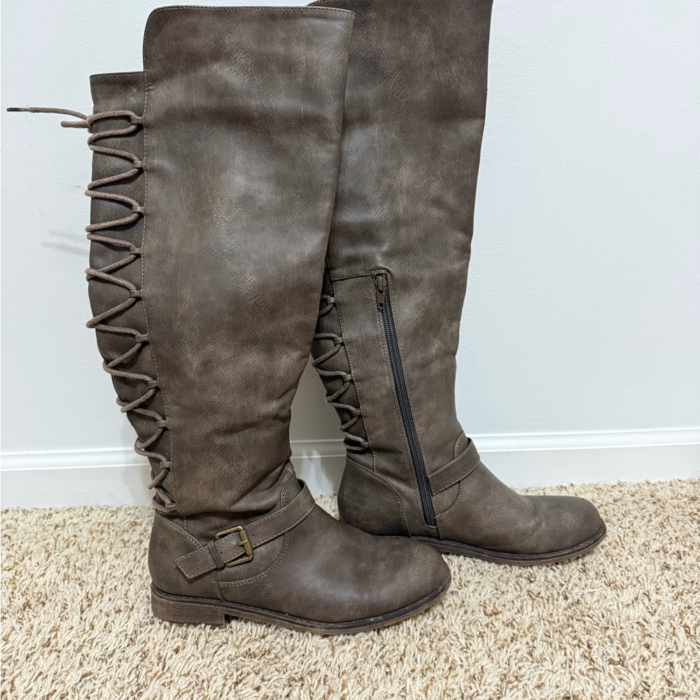 Women's Brown Knee-High Boots